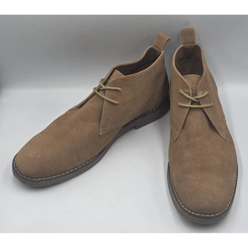 GH Bass Pearce Mens 11 D Tan Suede Leather Chukka Desert Boots Brown